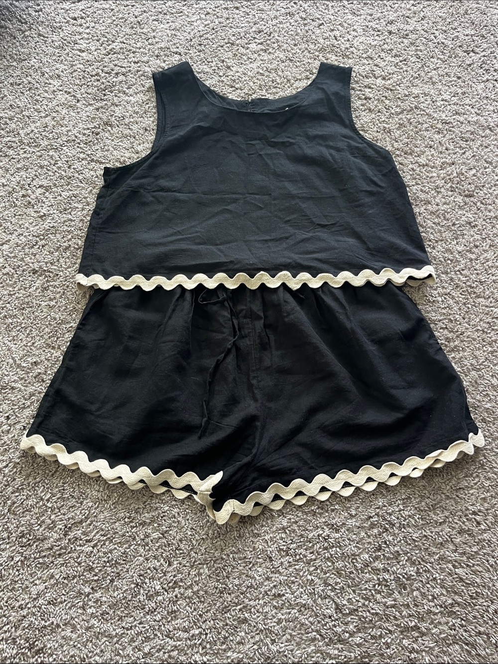 Midnight Sky Crop Tank and Shorts Set